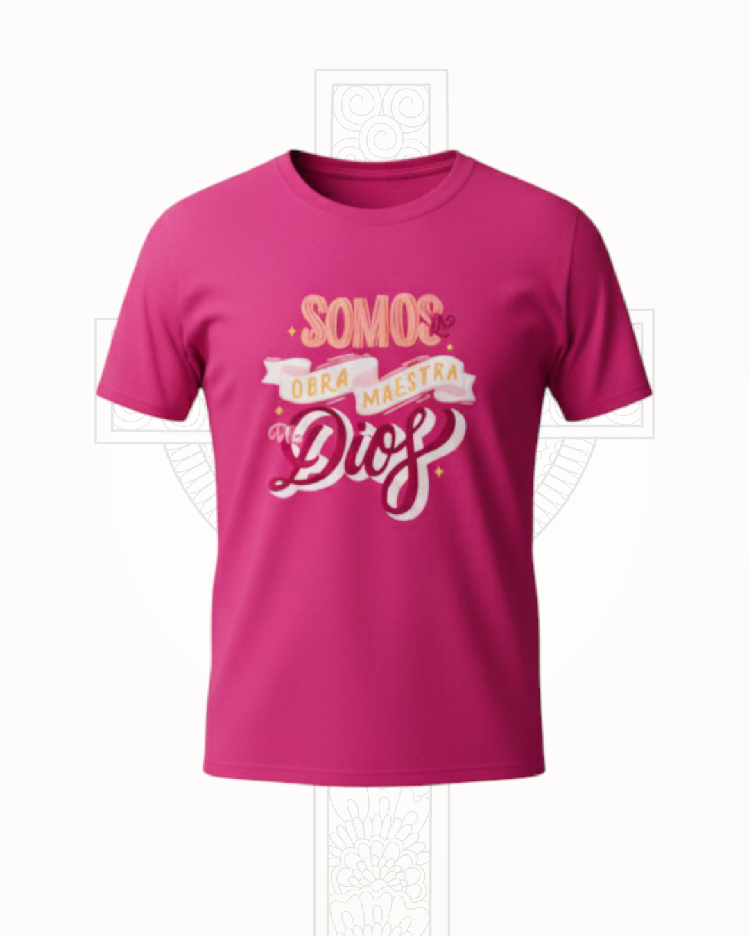 Camiseta Rosada, Somos Obra De Dios