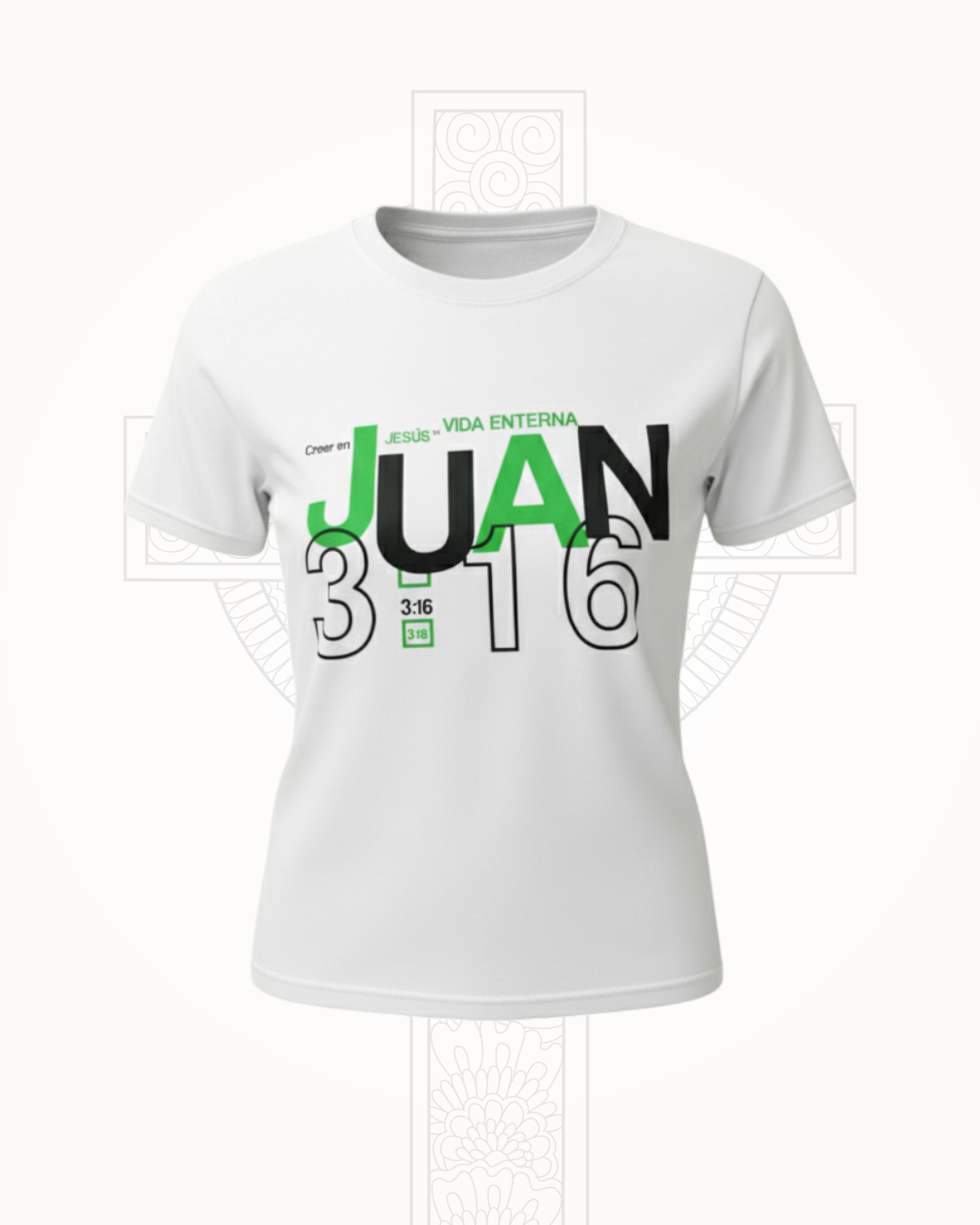 Camiseta Blanca, Juan 3:16