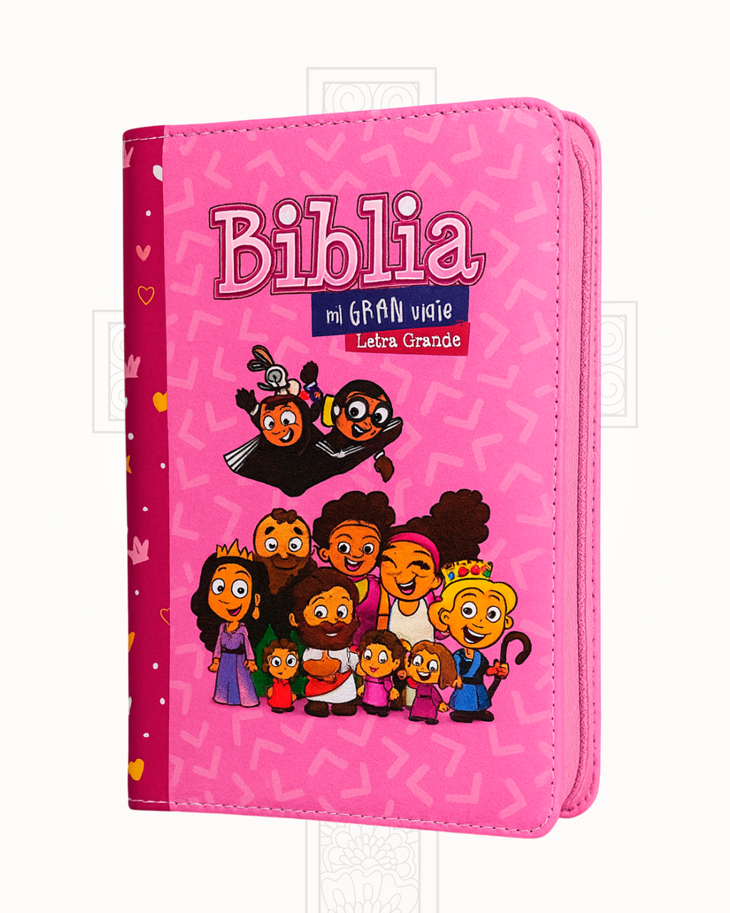 Biblia Reina Valera 1960 Mi Gran Viaje Rosada Letra Grande 12 pts