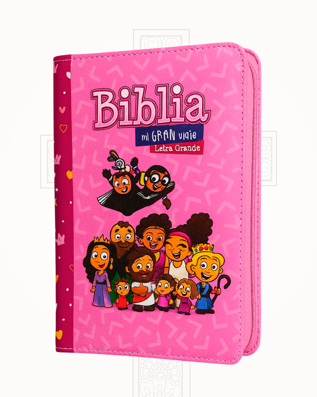 Biblia Reina Valera 1960 Mi Gran Viaje Rosada Letra Grande 12 pts