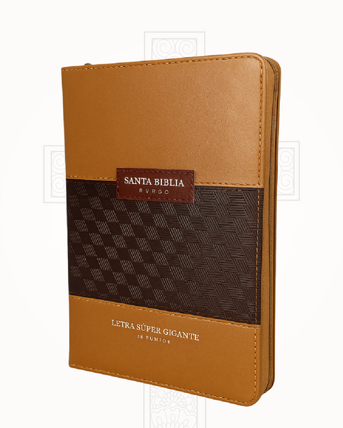 Biblia Reina Valera 1960 Duotono Café Letra Súper Gigante 19 pts