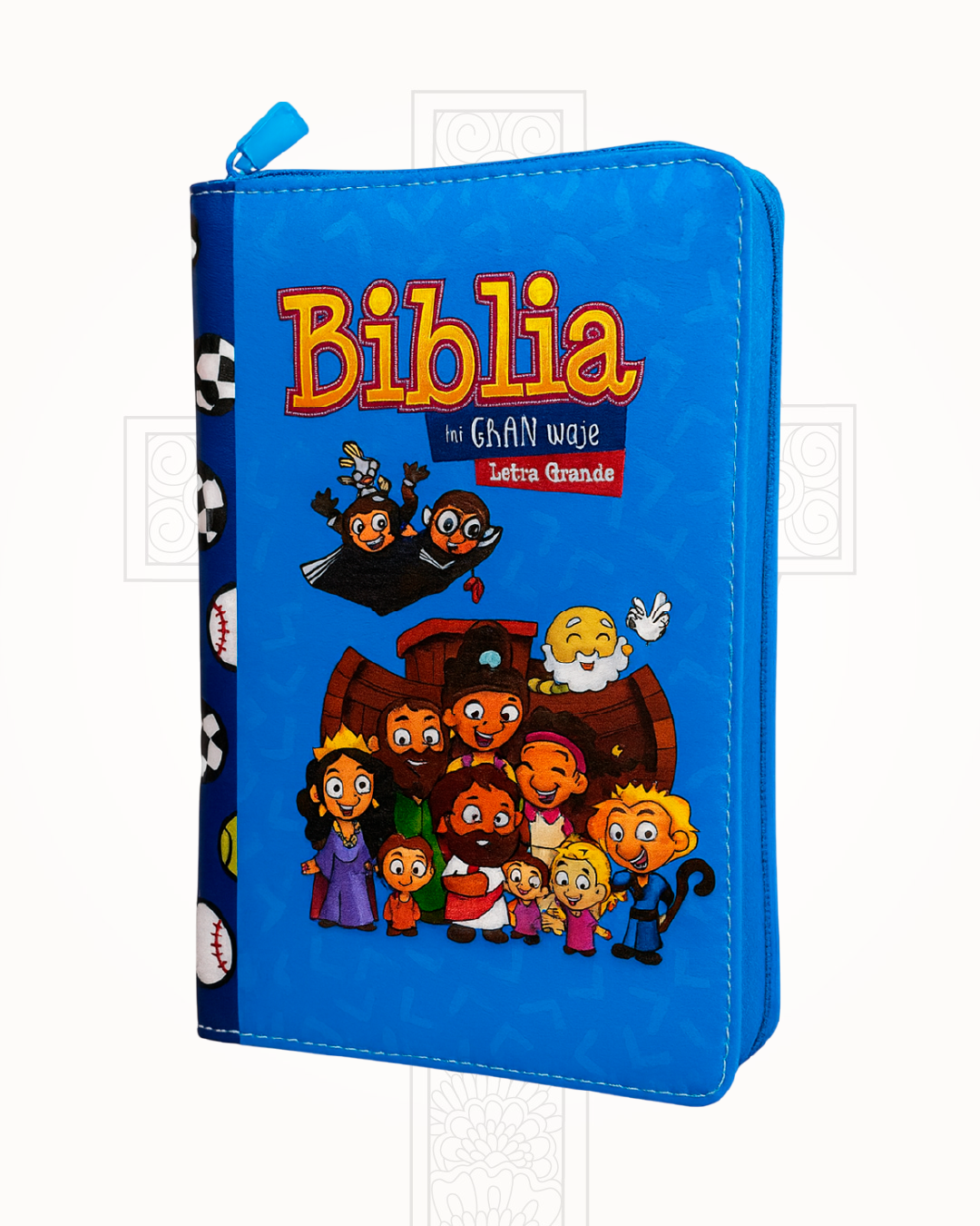 Biblia Reina Valera 1960 Mi Gran Viaje Azul Letra Grande 12 pts