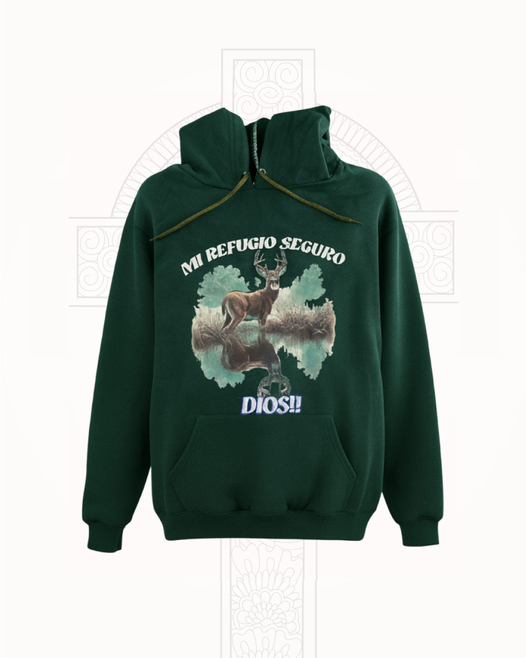 Sueter Verde Forest | Dios Es Mi Refugio