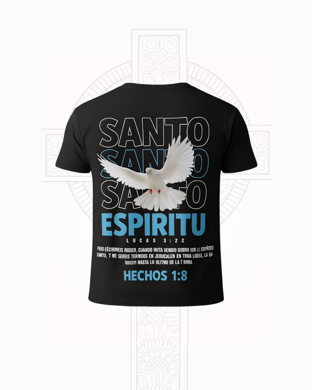 Camiseta Negro, Espiritu Santo